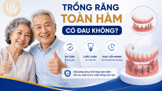 Trồng răng toàn hàm có đau không?