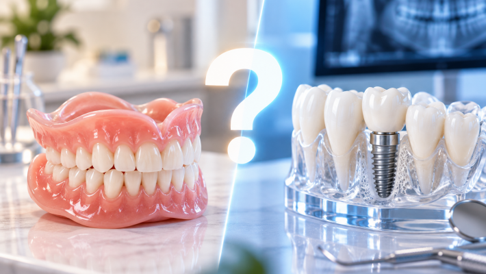 Nên làm hàm giả hay Implant?