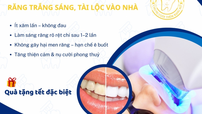 Tẩy trắng răng đón tết - Răng trắng sáng, Tài lộc vào nhà