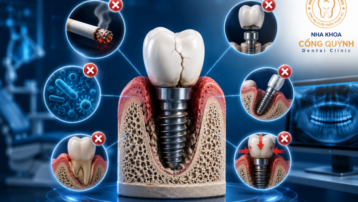 Những sai lầm có thể khiến Implant thất bại sớm