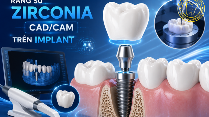 Răng sứ Zirconia CAD/CAM trên Implant Quận 1 tại Nha Khoa Cống Quỳnh